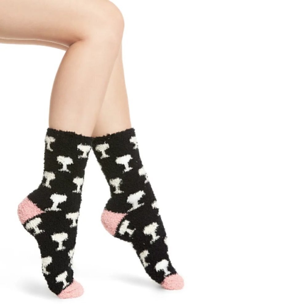 PJ Salvage Plush Fun Butter Crew Slipper Socks